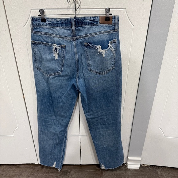 Hidden Jeans Ripped High Waist Ankle Straight Leg Jeans - Picture 4 of 11